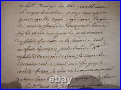 1720 Dossier ST DOMINGUE CONTRAT DE MARIAGE avec dot composée d'esclaves