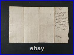 1741-752 Lot de vieux papiers, Parchemins Entrages (04) Magnifique cachet