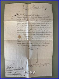 1746 Brevet Royal Louis XV Nomination Montboissier Saintonge Aunis Argenson