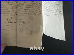 1749 Brevet signé LOUIS parchemin maire Montesquieu-Lauragais (31)