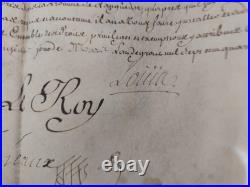 1749 Brevet signé LOUIS parchemin maire Montesquieu-Lauragais (31)