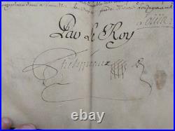 1749 Brevet signé LOUIS parchemin maire Montesquieu-Lauragais (31)