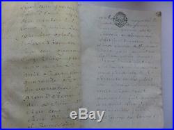 1757 important document PARCHEMIN 160 pages 2 autographes LOUIS