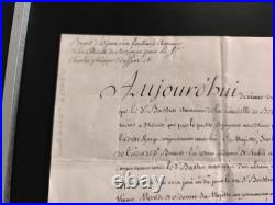 1777 brevet d'aumônier signé Louisde la citadelle de Besançon (25, DOUBS)
