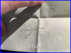 1777 brevet d'aumônier signé Louisde la citadelle de Besançon (25, DOUBS)