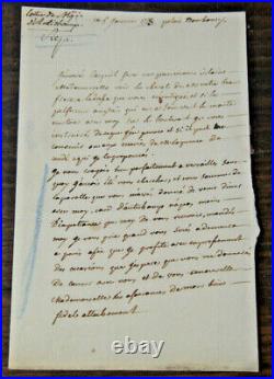 1778 Lettre à chevaliere d'Eon officier et espion du ROI par Col D'AUTICHAMPS