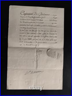 1779 Nomination signée Louis, canonniers-garde-côtes de La Ciotat (13)
