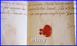 1787 brevet de bailli de chateauneuf sur cher par la marquise Marie de Lostange