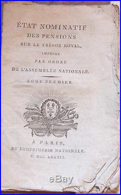 1793 LOT DE 12 plaquettes revolutionnaire par st just, camille désmoulin etc