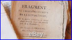 1793 LOT DE 12 plaquettes revolutionnaire par st just, camille désmoulin etc