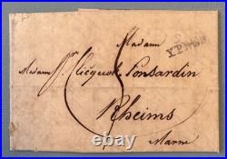 1812 Lettre 91 YPRES pour Mme Clicquot Ponsardin Reims Louis Bohne Empire
