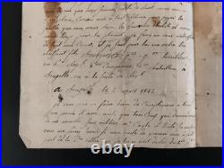 1812 lettre d'un grognard évoquant la marche de la campagne de Russie