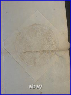 1827 Document royal signé CHARLES-FÉLIX Roi de Sardaigne sceau sec SAVOIE