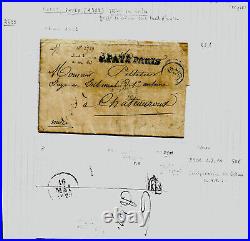1829-1843 Lot de lettres rares marques postales cachets postal pour revente