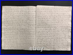 1835, longue lettre d'un pasteur de Troyes, récit de son mariage, Protestantisme