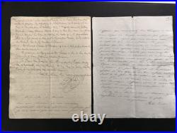 1835, longue lettre d'un pasteur de Troyes, récit de son mariage, Protestantisme