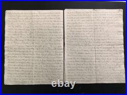 1835, longue lettre d'un pasteur de Troyes, récit de son mariage, Protestantisme