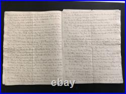 1835, longue lettre d'un pasteur de Troyes, récit de son mariage, Protestantisme