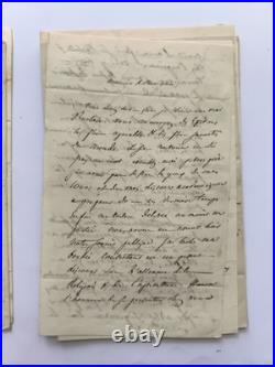 1842-1854, lot de correspondance écrite par Mgr Sibour, évêque de Tripoli