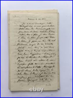 1842-1854, lot de correspondance écrite par Mgr Sibour, évêque de Tripoli