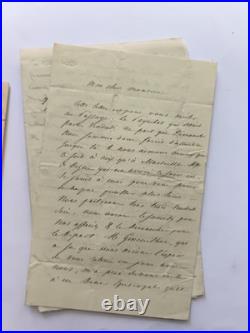 1842-1854, lot de correspondance écrite par Mgr Sibour, évêque de Tripoli