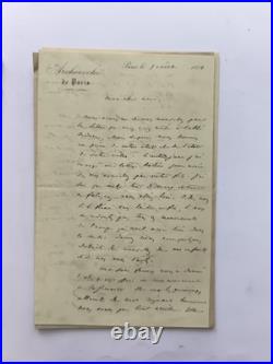 1842-1854, lot de correspondance écrite par Mgr Sibour, évêque de Tripoli