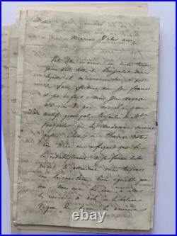 1842-1854, lot de correspondance écrite par Mgr Sibour, évêque de Tripoli