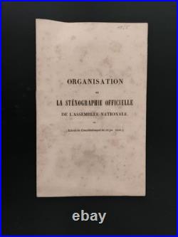 1848-1873 Ensemble de documents sur la sténographie