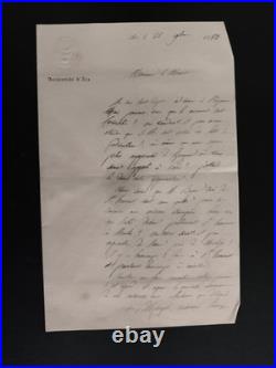 1850 à 1854 Lot de correspondance du l'archevêque d'Aix Monseigneur Darcimoles