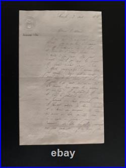 1850 à 1854 Lot de correspondance du l'archevêque d'Aix Monseigneur Darcimoles