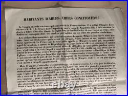 1852 affiche pour la proclamation de Napoléon III comme empereur, Arles (13)