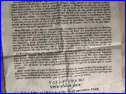 1852 affiche pour la proclamation de Napoléon III comme empereur, Arles (13)