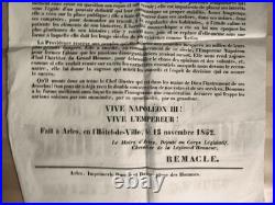1852 affiche pour la proclamation de Napoléon III comme empereur, Arles (13)