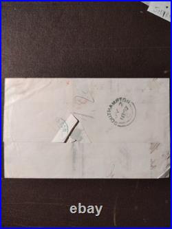 1857. Pli postal du Havre pour Lima via Southampton et Panama Affr. N° 16 et 17