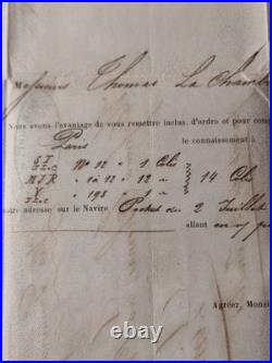 1857. Pli postal du Havre pour Lima via Southampton et Panama Affr. N° 16 et 17