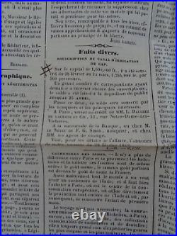 1860 Fort lot de + 70 documents sur la construction du Canal de Gap Hautes Alpes