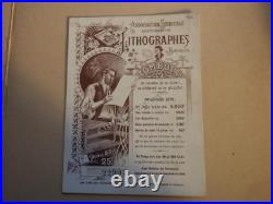 1901. Loterie association ouvriers imprimeur lithographe de Bordeaux