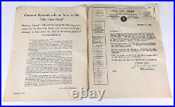 1920 Near De L'Est Relief Armenie Syrie 2 Lettres Nj Gouverneur Proclamation