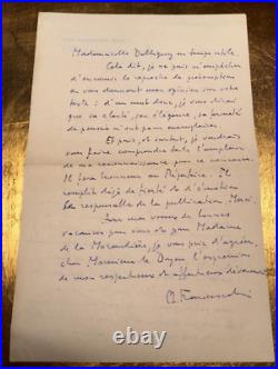 1968 Ph. Francescakis Rare Belle Lettre Originale Droit Encyclopedie Signature