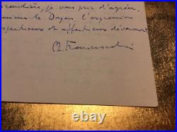 1968 Ph. Francescakis Rare Belle Lettre Originale Droit Encyclopedie Signature