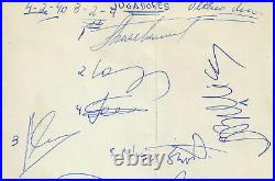 1990 Original 9 Chess Autographs Grandmasters Kasparov Spassky Russie