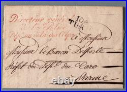 1er Empire 1812 104 TURIN Police Générale Département Au-delà des Alpes