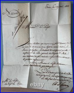 1er Empire 1812 104 TURIN Police Générale Département Au-delà des Alpes