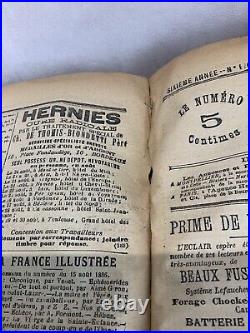 291 Journaux L'éclair collection Juillet 1886 à Septembre 1886 n°1653 à 1744