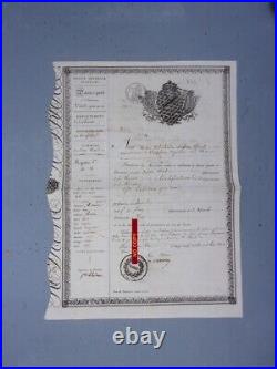 29/10/1831 PASSEPORT LEHIDEUX St-Claud 16 Nombreux tampons