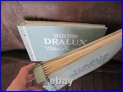2 catalogues Tissus couture 1956 Dralux coupons Mode Art Sartorial