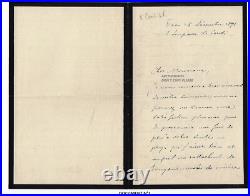 2 manuscrits Dieulafoy Marcel 1894 archéologue en Perse Paris ami Viollet le Duc