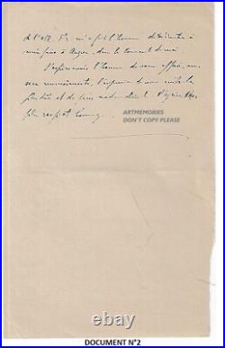 2 manuscrits Dieulafoy Marcel 1894 archéologue en Perse Paris ami Viollet le Duc