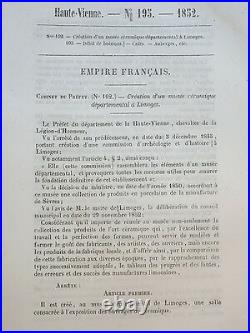 +300 Lot Bulletins Lois Haute Vienne Justice Histoire Limoges Limousin 1826 1866