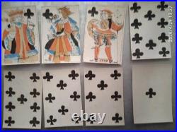 32 Cartes à jouer anciennes Portrait de Lyon XVIII ème
